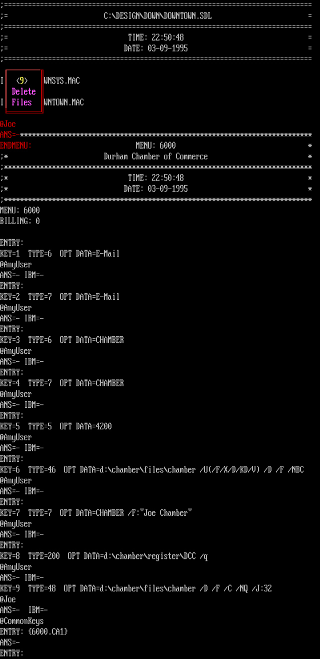 ANSI art: 6000.SDL